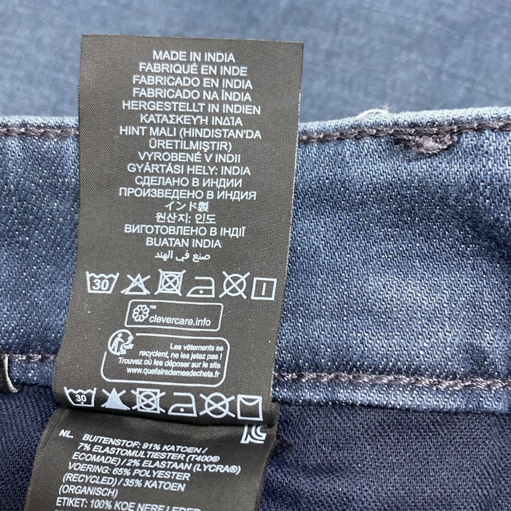 ๐น๐ฅ G-Star Raw Rackam 3D Skinny Jeans Blue Size 30x34 EUC Moto Biker - Picture 12 of 13